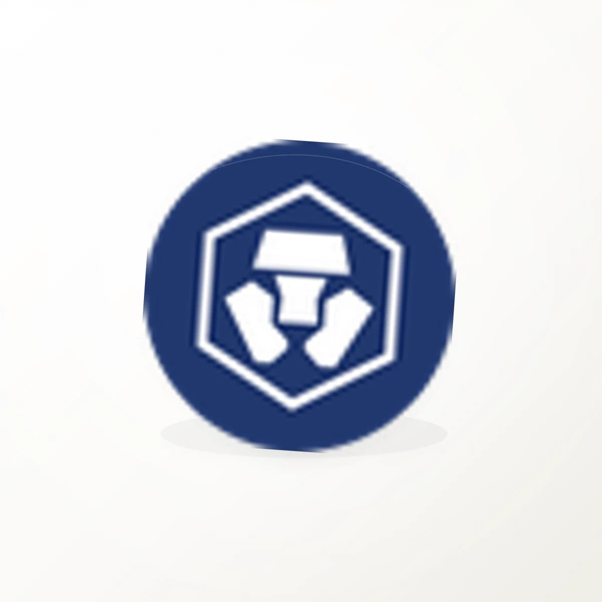 CRO Crypto Logo Sticker in an original crypto-logo die-cut vinyl design