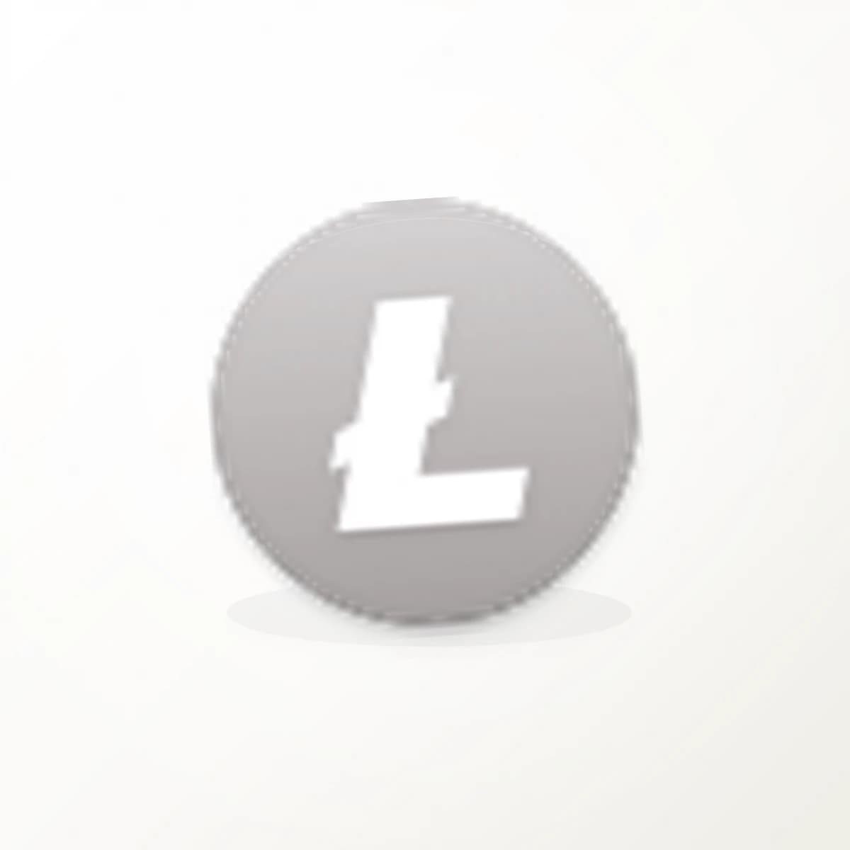 LTC Crypto Logo Sticker in an original crypto-logo die-cut vinyl design