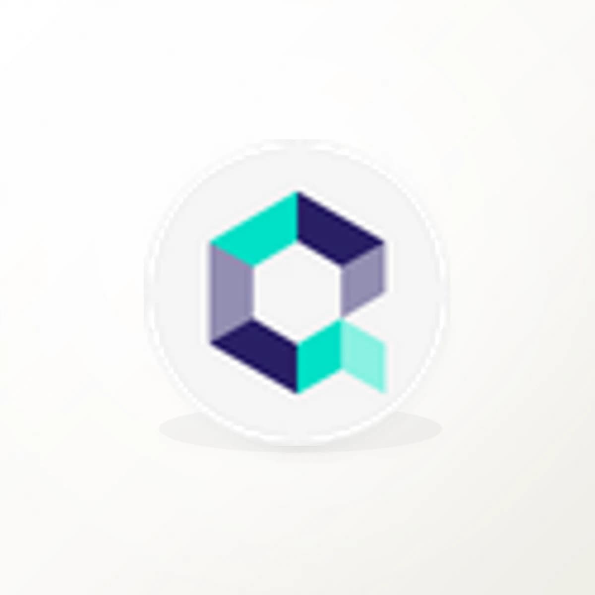 QNT Crypto Logo Sticker in an original crypto-logo die-cut vinyl design