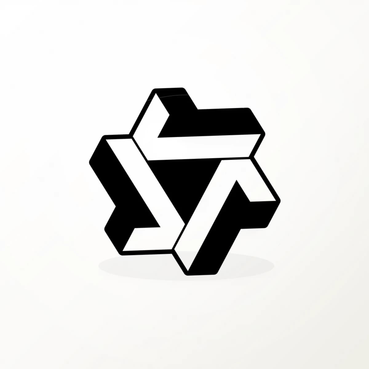 Qwen Provider Logo Sticker in an original AI-brand-logo die-cut vinyl design