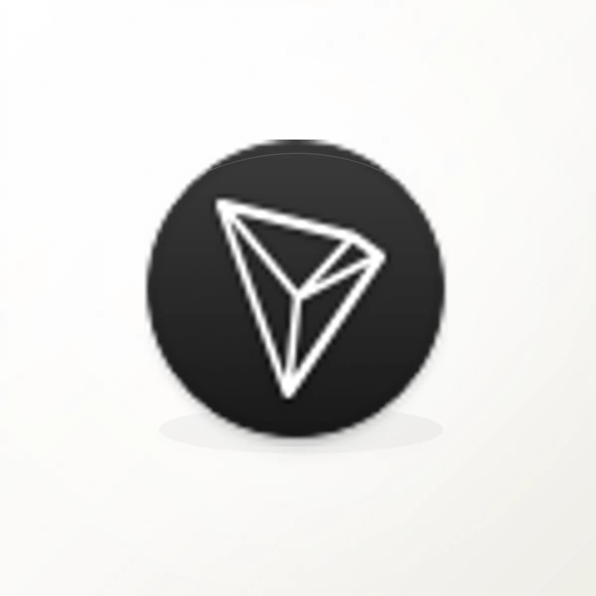 TRX Crypto Logo Sticker in an original crypto-logo die-cut vinyl design